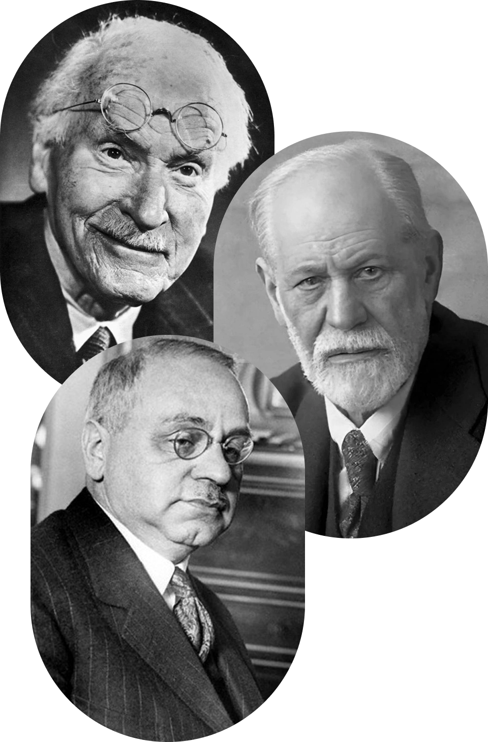 Карл Юнг, Альфред Адлер, Зигмунд Фрейд